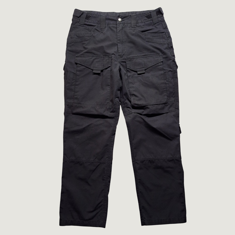 5.11 Tactical Cargo Pants Men 34x30 Black Good Ripstop Reinforced Seat Utility